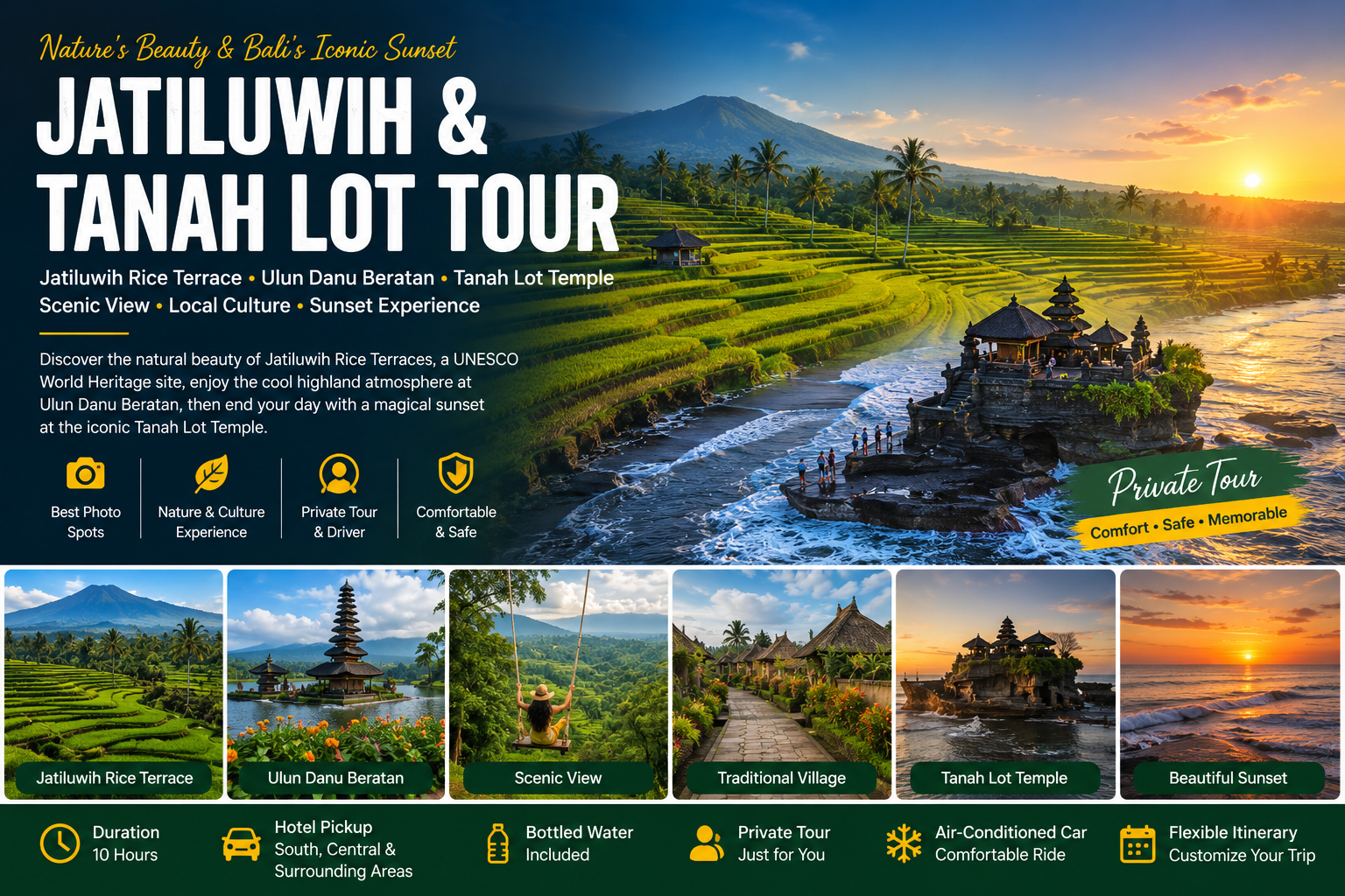 Jatiluwih & Tanah Lot Tour